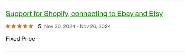 Five-star client review on our Upwork profile.
